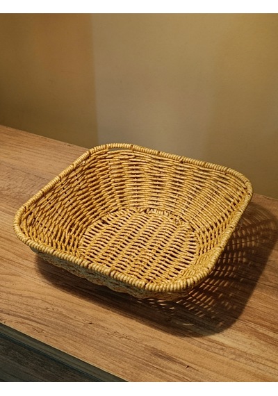 Küçük Boy Hasır Rattan Yuvarlak Sunumluk / Meyve Sepeti / Ekmeklik Diğer