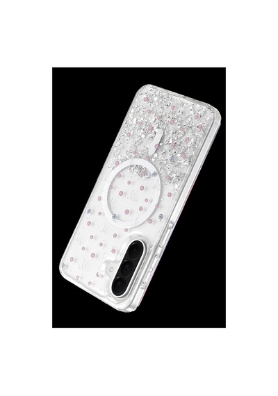 Onegif Samsung Galaxy Uyumlu A56 Misk Simli Magsafe Kapak - Desen 1 İtdark56864