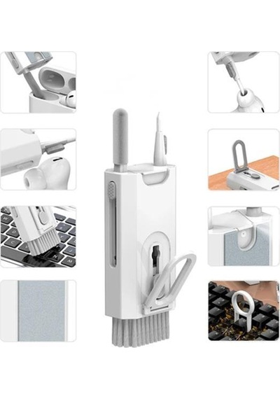 Torima MCB-01 Sprey Depolu 8in1 Bilgisayar Klavye Kulaklık Mouse Ekran Telefon Temizleme Fırça Seti