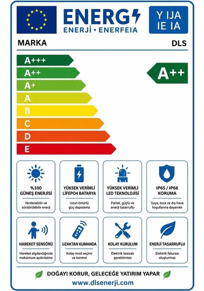 300w Güneş Enerjili Solar Led Projektör Harici Solar Panelli, 5 Metre Kablolu 502-300