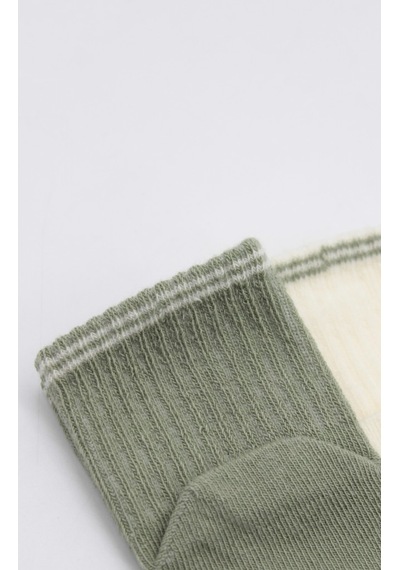 Erturkstore Çemberli Basic Penye Kaymaz Soket Çorap 2li 10146 Nil Çok Renkli