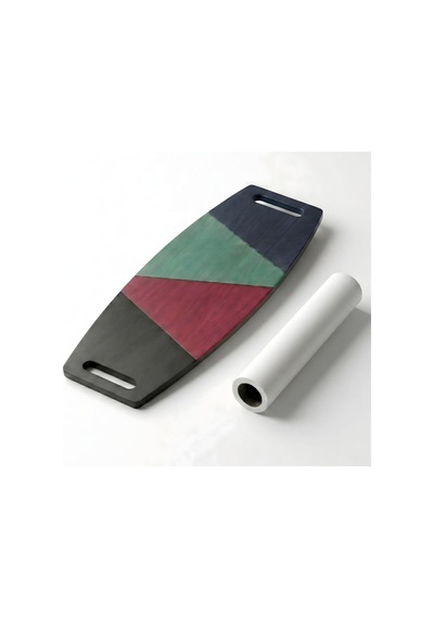 Denge Tahtası Balance Board Çift Fonksiyonlu Gym Board Rocket Board 73 X 31 Cm Mavi-siyah-yeşil- Kırmızı Çok Renkli