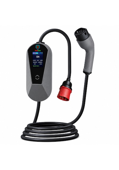 Voltbox Pro11 Taşınabilir Elektrikli Araç Şarj Cihazı 16a/11kw/380v 5 Metre -türkçe Menü 11 Kw