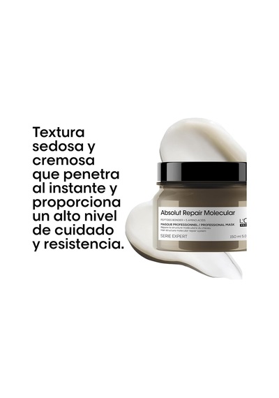 Serie Expert Absolut Repair Molecular Yıpranmış Saçlar İçin Durulanmayan Maske 150 Mililitre