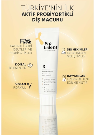 Probident Akgünlük Özütü İlaveli Probiyotik Diş Macunu 75 ML