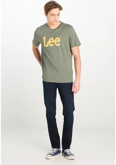 Regular Fit Grafik Baskılı T-shirt Khaki Renkli