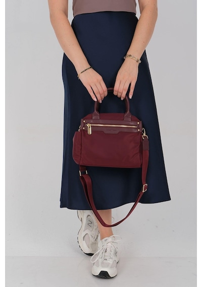 Silver Polo Sp1219 Kadın El Çantası Saten Bordo-bordo