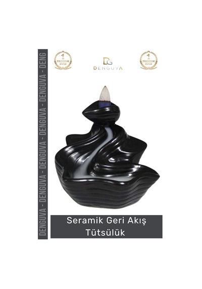 Tütsülük İthal Seramik Dekoratif Parlak Yüzeyli Estetik Karışık Aromalı Oda Kokusu Biblo 10 10 Cm