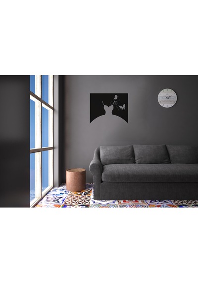 Gelinlik Folyo Sticker 50cm Uzunluk Siyah