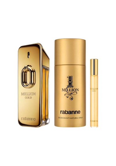 Paco Rabanne Million Gold Intense Edp 100 Ml + Edt 10 Ml + 150 Ml Deo Erkek Parfüm Seti Aromatik - Odunsu