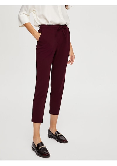 Faik Sönmez Comfort Fit Krep Örme Pantolon W26pnt004 Bw26pnt00442 Mürdüm