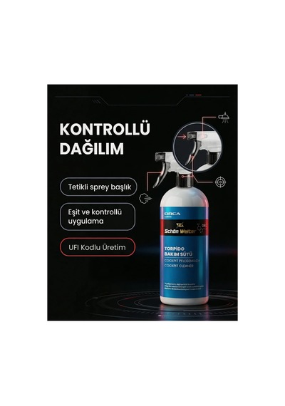 Araç Oto Torpido Bakım Sütü 500ml Sprey Orca