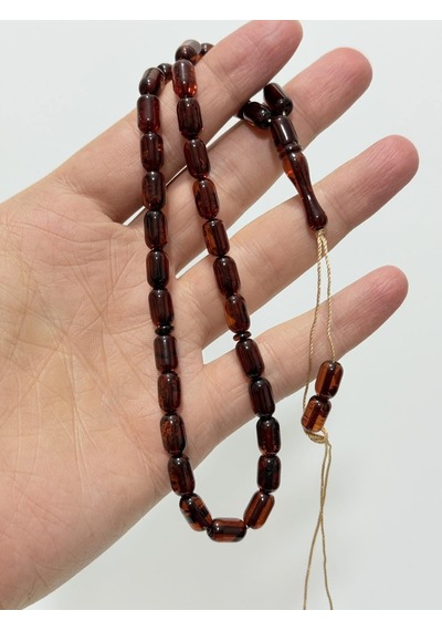 Doğal Kaya Damla Kehribar Tesbih 33lük 11,55 Gram K016