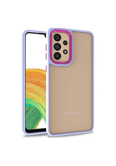 Zore Galaxy A52 Kılıf Nvth Flora Kapak - Lila