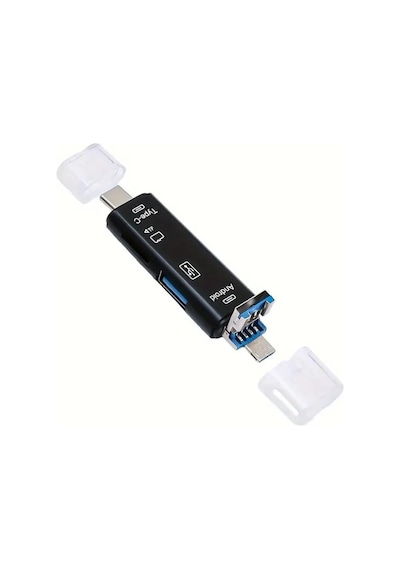 A-5068 Type-c To Usb 3.0 Flash Otg Veri Aktarım Sd Tak Çalıştır Kart Okuyucu Çevirici