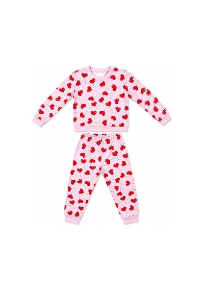 Siparisbox Kalpli 3-4 Yaş Kız Çocuk Pijama Takımı Çok Rekli