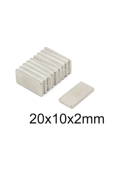 20X10X2Mm Neodyum Güçlü Mıknatıs - Neodim Magnet