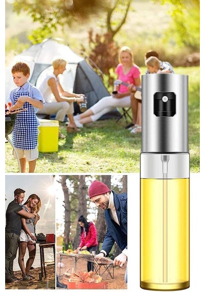 Sprey Cam Şişe Zeytinyağı Sirke Yağ Püskürtücü Yağdanlık 100 Ml Beyaz Diğer