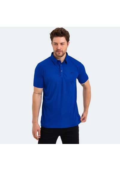Slazenger  Sloan Erkek Polo Yaka Saks Mavi Tişört