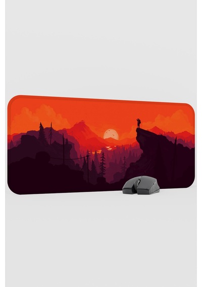 Dijital Dağ V2 70x30 Xl Gaming Kauçuk Kaymaz Taban Mouse Pad Fare Altlığı