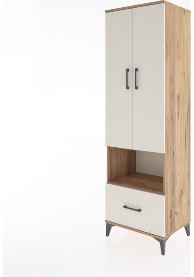 Hyperion Dolap 3 Raflı Tek Çekmeceli Tek Askılı 60x44x195 Çam-aytaşı Atlas Çam