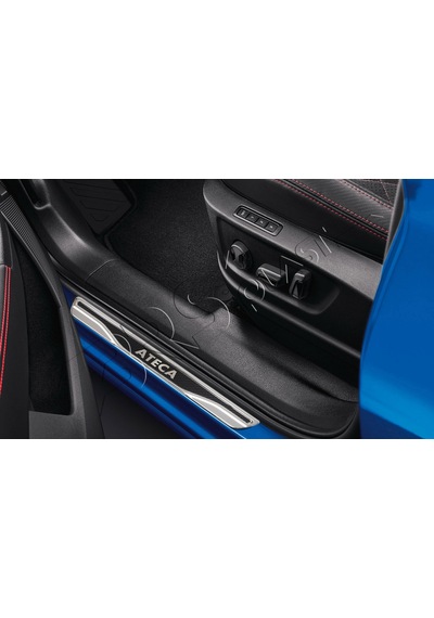 Seat Ateca Uyumlu Kapı Eşiği Karbon Krom 4 Parça
