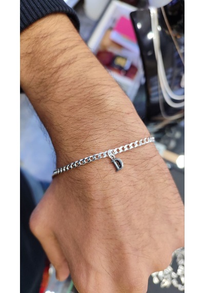 925 Ayar Gümüş 3.5 Mm Gurmet Harfli Bileklik