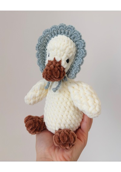 Pearl The Goose Peluş Oyuncak Beyaz - Mavi
