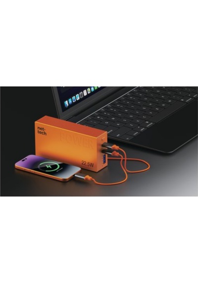 Nettech Nt-pw43 22.5w 10000 Mah Taşınabilir Powerbank - Turuncu