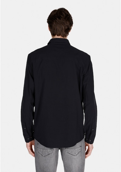 Colin's Colins Regular Fit Shirt Neck Düz Erkek Siyah Uzun Kol Gömlek Cl1073761 Cl1073761 Q1.v1 Blk Siyah