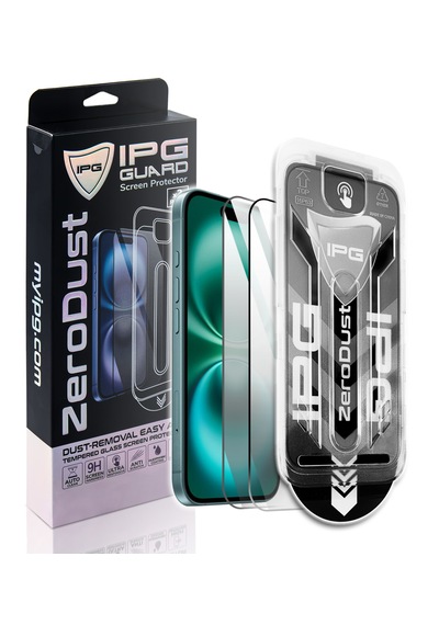 Ipg Zero Dust Apple Uyumlu iPhone 15-16 Aplikatörlü Temperli Koruma 2x