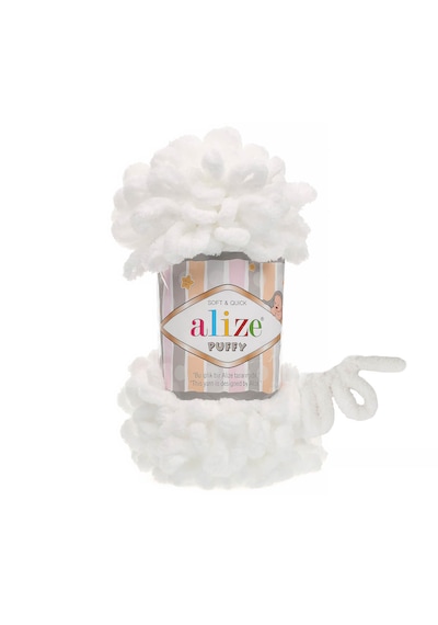 Alize 5 Adet Puffy El Örgü Ipliği 5'li Paket - 100 Gr. 9 Mt. Parmak Örgü Ipi - Şevval Tuhafiye 55
