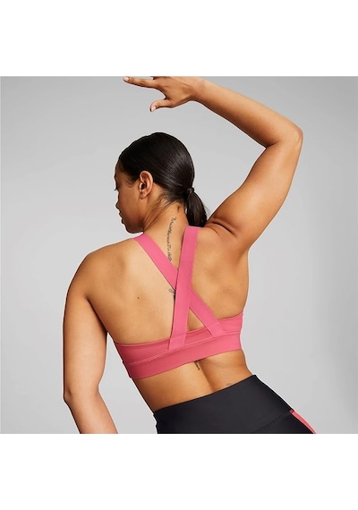 Puma Kadın Mid Impact Puma Fit Bra Spor Sütyeni Pembe