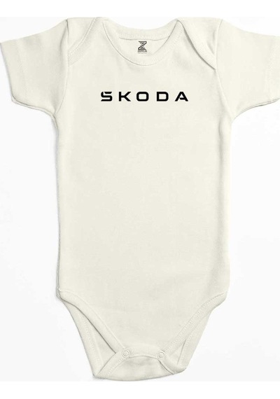 Zepplin Giyim Skoda Text Ekru Bebek Body Zıbın