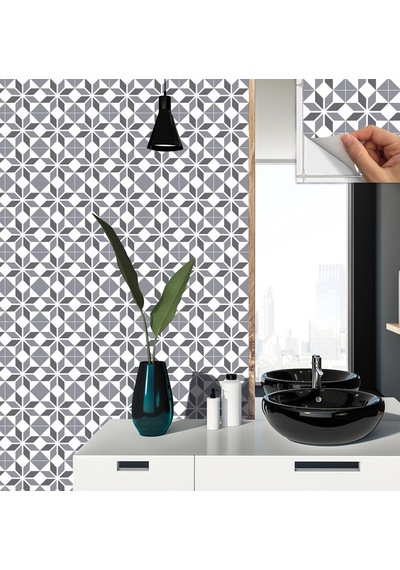 Tink Kendinden Yapışkanlı Geometrik 037 Desenli Pvc Karo 30x30 Cm