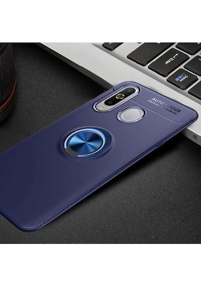 Samsung Uyumlu Galaxy A20s Kılıf Zore Ravel Silikon Kapak Mavi