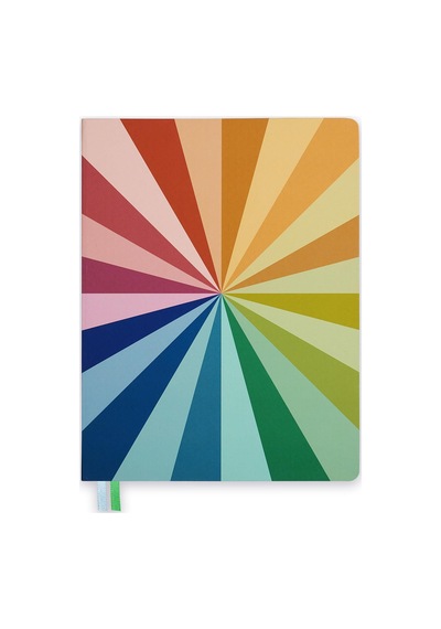 19x25 Ciltli Stripe - Spectrum Circle Çok Renkli