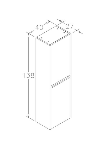 Orka Aydos 40 Cm Banyo Boy Çamaşır Dolabı Çok Renkli