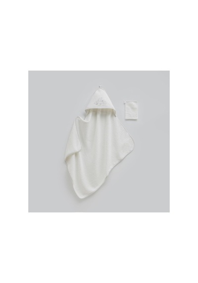Bebek Havlusu 82x90 Cm 2233 Gri Çok Renkli