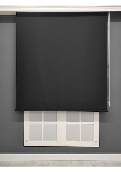 Peraper Perde Siyah Mat Polyester Stor 200x300 Çok Renkli