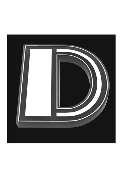 Spotify Kodlu Şeffaf Harf D Anahtarlık Dekoratif Kişiye Özel