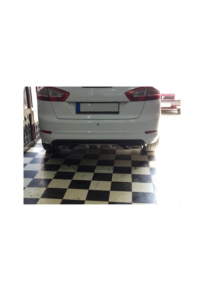 Ford Mondeo Uyumlu Body Kit Difüzör 2 Çıkış Gri Kare