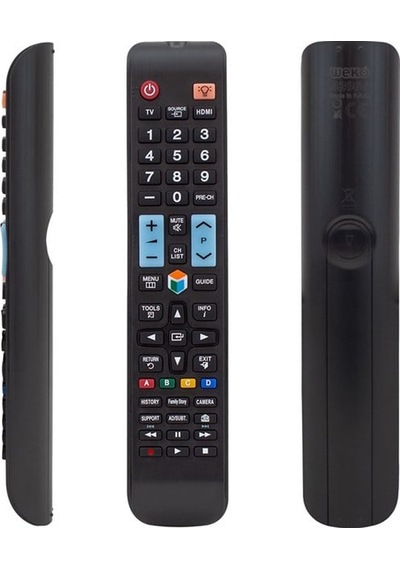 Samsung Uyumlu Rm-d1078 - Ue40f6470 - 49ks9500 - Ue55ku7350uxtk - Ue60ku7000uxtk Source Tuşlu Lcd Led Tv Kumandası,