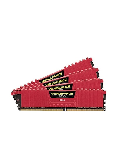 Corsair Vengeance Lpx 16 Gb 4x4 Gb Ddr4 2133 Mhz C13 Xmp 2.0 Yüksek Performanslı Masaüstü Ram Kiti, Kırmızı