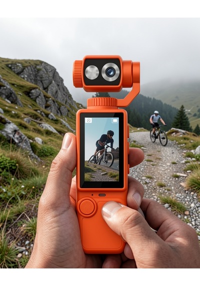 Gimbal Kamera 4k Video Çekim 180 Derece Dönebilen Lens Uczzzq8aksiyonkamera-1