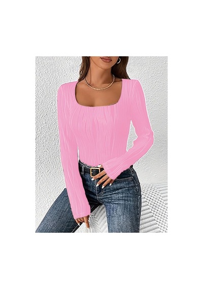 Fashion's Pembe Elastanlı Polyester Bluz Yuksek Bel Uzun Kollu Yuvarlak Yaka Klasik Kesim Örme Kumaş Pembe Fashion's Pembe Elastanlı Polyester Bluz Yuksek Bel Uzun Kollu Yuvarlak Yaka Klasik Kesim Örme Kumaş Pembe