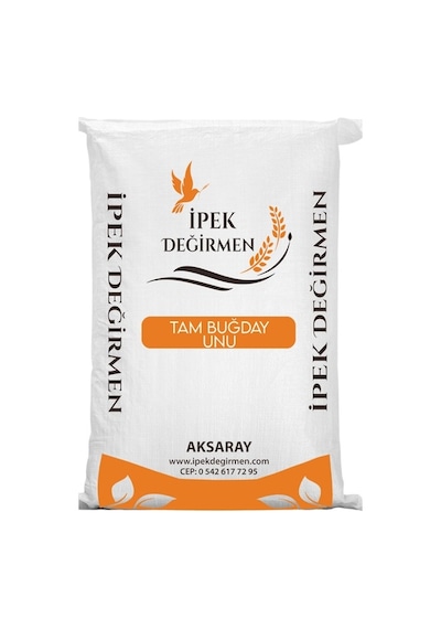 İpek Değirmen Tam Kepekli Tam Buğday Unu Doğal Taş Değirmen Katkısız Un 10 KG