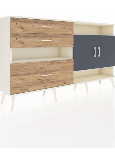 Arges Konsol 4 Raflı 3 Çekmeceli 2 Kapaklı 176x30x99 Aytaşı-antra Aytaşı-antrasit/çam Arges Konsol 4 Raflı 3 Çekmeceli 2 Kapaklı 176x30x99 Aytaşı-antra Aytaşı-antrasit/çam