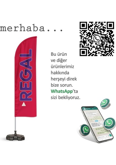 Regal Yelken Bayrak Pembe