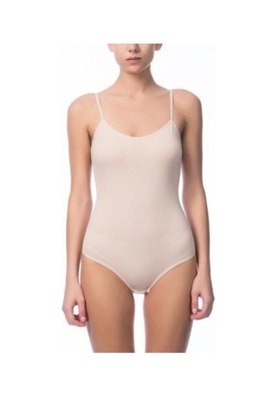 NBB Kadın Ten Ince Askılı Çıtçıtlı Body Atlet 001